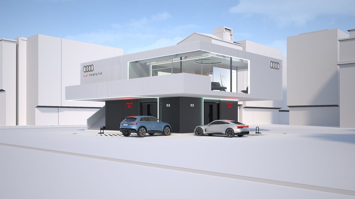 Audi chce zpříjemnit čas u nabíječky, vybuduje luxusní stanice